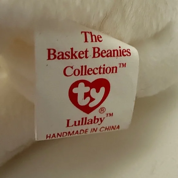 2003 Lullaby the Lamb BASKET Beanie Baby - Picture 7 of 9